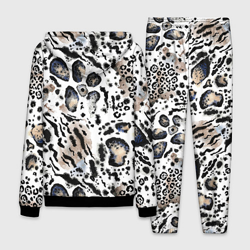 Мужской костюм Пятна леопарда абстрактные / 3D-Черный – фото 2
