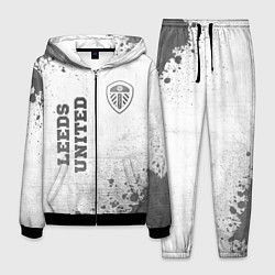 Костюм мужской Leeds United - white gradient вертикально, цвет: 3D-черный