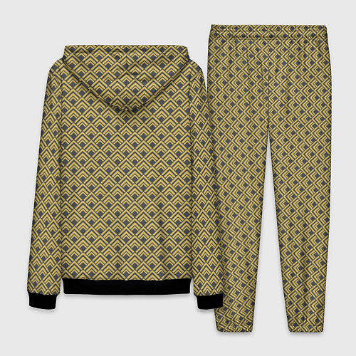 Мужской костюм Геометричный узор - ромбы / 3D-Черный – фото 2