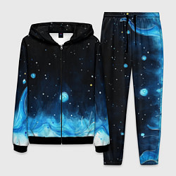 Мужской костюм Синяя светящееся краска