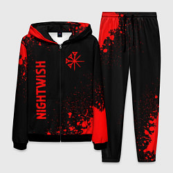Костюм мужской Nightwish - red gradient вертикально, цвет: 3D-черный