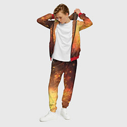 Костюм мужской Золотая блестящая текстура, цвет: 3D-красный — фото 2