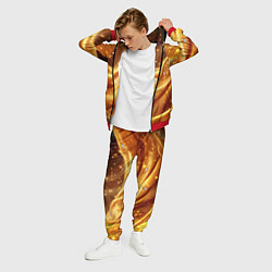 Костюм мужской Золотая ткань с блестками, цвет: 3D-красный — фото 2