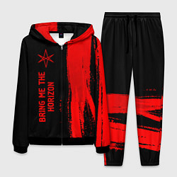 Костюм мужской Bring Me the Horizon - red gradient по-вертикали, цвет: 3D-черный