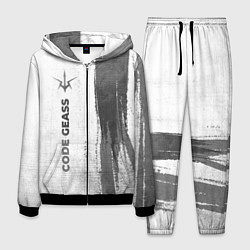 Костюм мужской Code Geass - white gradient по-вертикали, цвет: 3D-черный