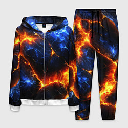 Костюм мужской Лада и лед в разломе плит, цвет: 3D-белый