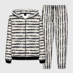 Мужской костюм Тёмные полосы на светлом