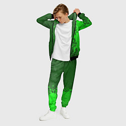 Костюм мужской Benfica - green gradient по-вертикали, цвет: 3D-черный — фото 2
