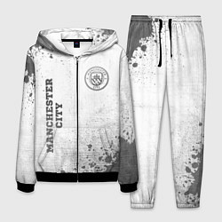 Костюм мужской Manchester City - white gradient вертикально, цвет: 3D-черный
