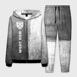 Костюм мужской West Ham - grey gradient по-вертикали, цвет: 3D-черный