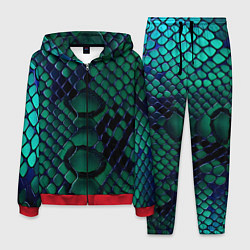 Мужской костюм Бирюзовая змеиная кожа