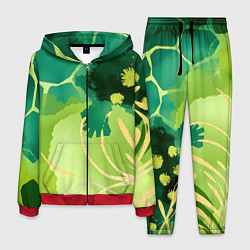 Костюм мужской Вдохновленный природой, цвет: 3D-красный