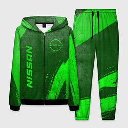Костюм мужской Nissan - green gradient вертикально, цвет: 3D-черный