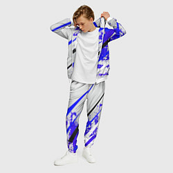 Костюм мужской Color white blue, цвет: 3D-белый — фото 2