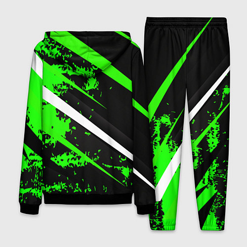 Мужской костюм Color black and green / 3D-Черный – фото 2