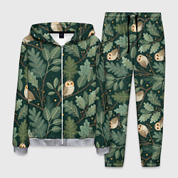 Костюм мужской Совы в лесу, цвет: 3D-меланж