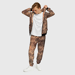 Костюм мужской Светлый коричневый абстрактная текстура, цвет: 3D-черный — фото 2