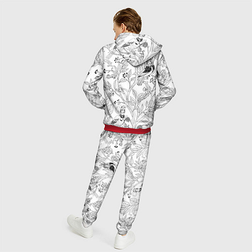 Мужской костюм Птицы Сирин / 3D-Красный – фото 4