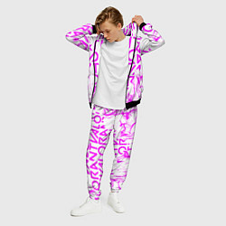 Костюм мужской Valorant розовый огонь, цвет: 3D-черный — фото 2