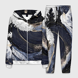 Мужской костюм Волны моря с блестками