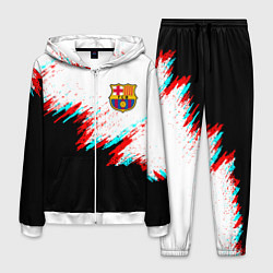 Костюм мужской Barcelona глитч краски, цвет: 3D-белый