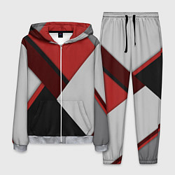 Костюм мужской Color black red grey, цвет: 3D-меланж