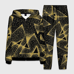 Костюм мужской Triangle yellow with dots, цвет: 3D-черный