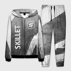 Костюм мужской Skillet - grey gradient вертикально, цвет: 3D-черный