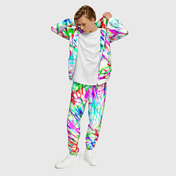 Костюм мужской Неоновые краски текстура неон, цвет: 3D-белый — фото 2