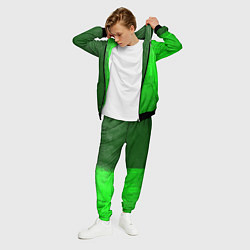 Костюм мужской Real Madrid - green gradient по-вертикали, цвет: 3D-черный — фото 2
