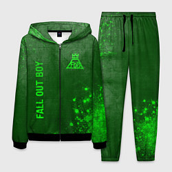 Костюм мужской Fall Out Boy - green gradient вертикально, цвет: 3D-черный