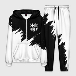 Костюм мужской Barcelona черно белые краски, цвет: 3D-белый