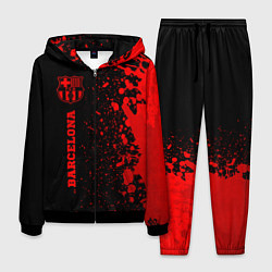 Костюм мужской Barcelona - red gradient по-вертикали, цвет: 3D-черный