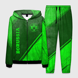 Костюм мужской Borussia - green gradient вертикально, цвет: 3D-черный