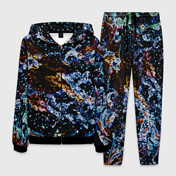 Костюм мужской Звёздно-кислотная абстракция, цвет: 3D-черный