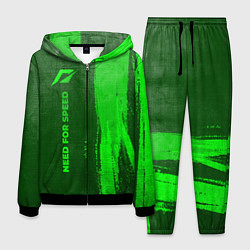 Костюм мужской Need for Speed - green gradient по-вертикали, цвет: 3D-черный