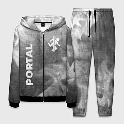 Костюм мужской Portal - grey gradient вертикально, цвет: 3D-черный