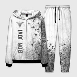 Костюм мужской Bon Jovi - white gradient по-вертикали, цвет: 3D-черный