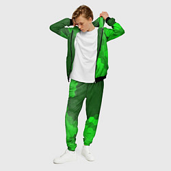 Костюм мужской Opel - green gradient по-вертикали, цвет: 3D-черный — фото 2