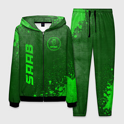 Мужской костюм Saab - green gradient вертикально