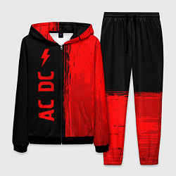 Костюм мужской AC DC - red gradient по-вертикали, цвет: 3D-черный