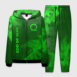 Костюм мужской God of War - green gradient вертикально, цвет: 3D-черный