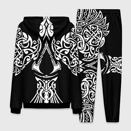 Мужской костюм Силуэт ворона - Aссасинс Крид / 3D-Черный – фото 2