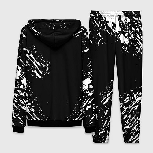 Мужской костюм Monster energy white splash / 3D-Черный – фото 2