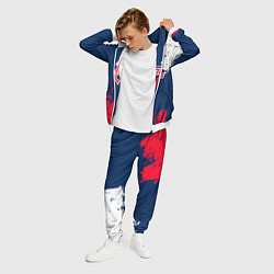 Костюм мужской Вашингтон Кэпиталз - брызги красок, цвет: 3D-белый — фото 2