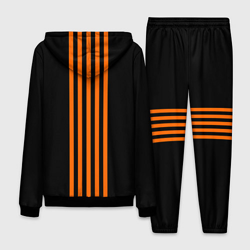 Мужской костюм ФК Урал - полоски / 3D-Черный – фото 2