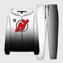 Костюм мужской Нью Джерси Девилз - из белого в черный, цвет: 3D-черный