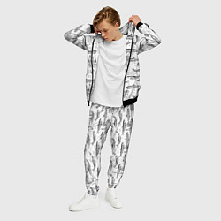 Костюм мужской Корюшка и рыбалка в Питере паттерн, цвет: 3D-черный — фото 2