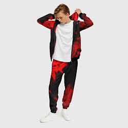 Костюм мужской Stray - red gradient вертикально, цвет: 3D-черный — фото 2
