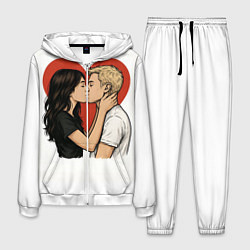 Костюм мужской Влюбленные навсегда, цвет: 3D-белый